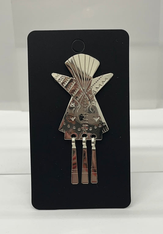 German Silver Tipi Hat Pin