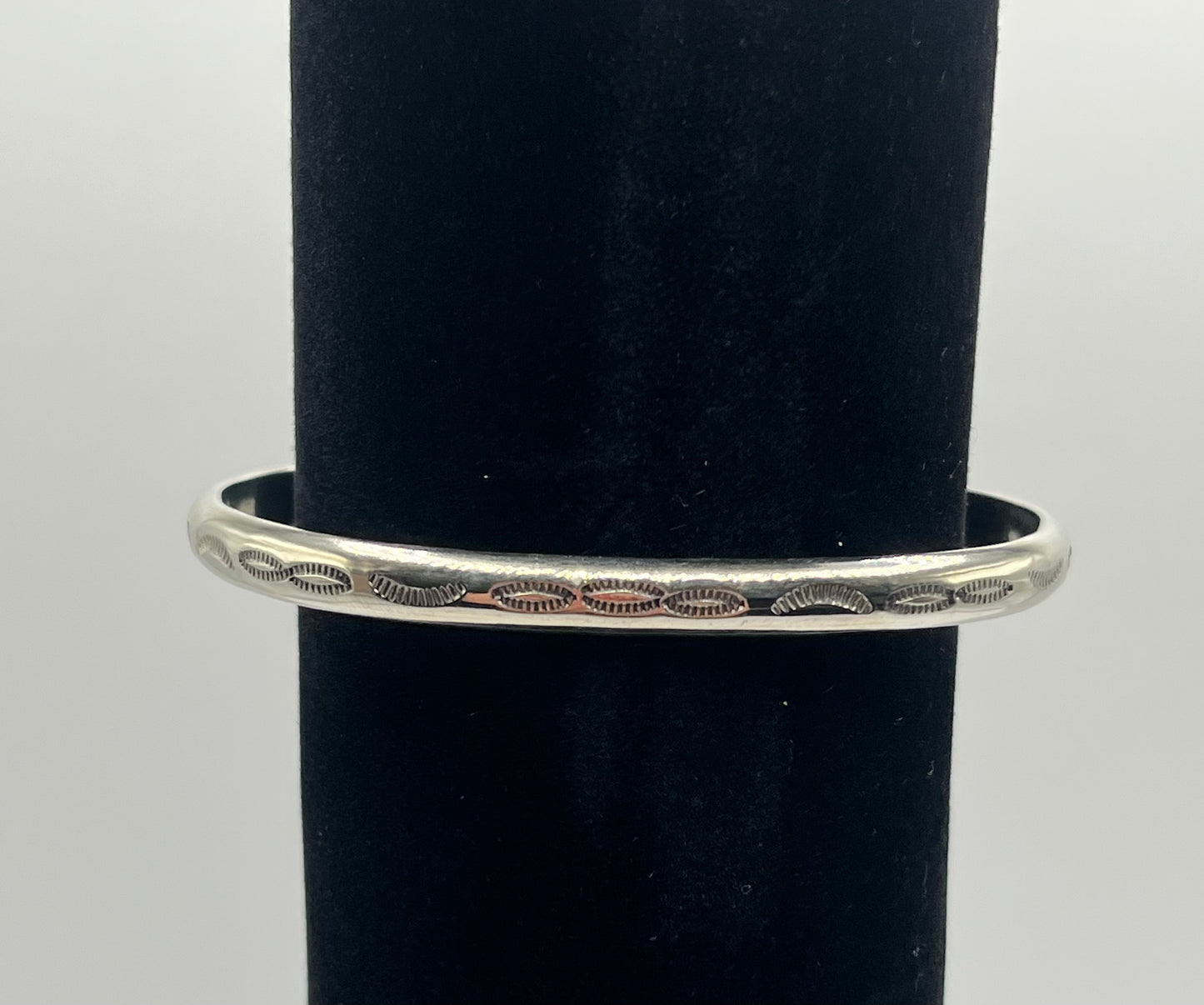 German Silver Stamped Bracelet