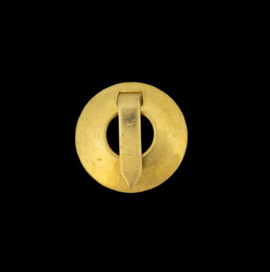 5/8” Washer Brooches; Plain, Brass