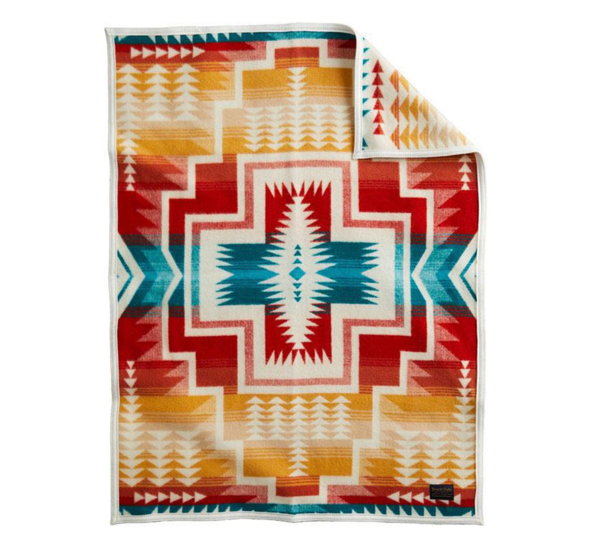 Pendleton Crib Blanket Harding Star Ivory