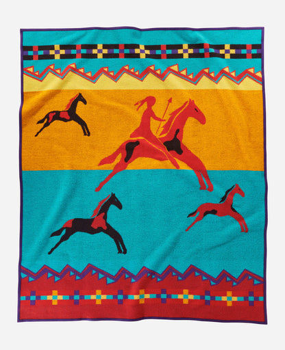 Pendleton Jacquard Robe Blanket Legendary Collection; Celebrate the Horse 2019