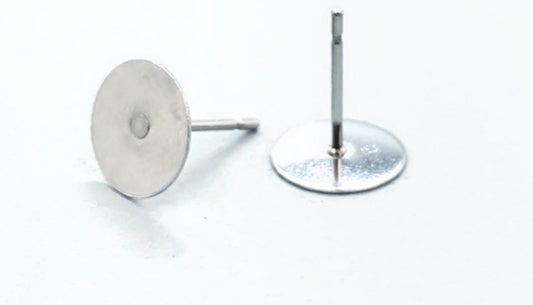 Flat Head Ear Posts (10 pair)