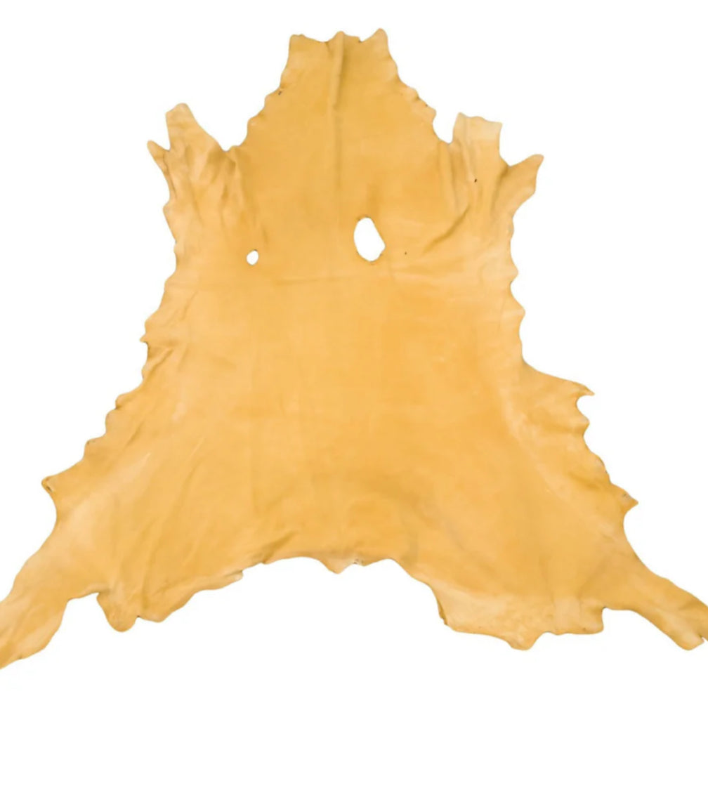 Brain Tanned and smoked deer hide