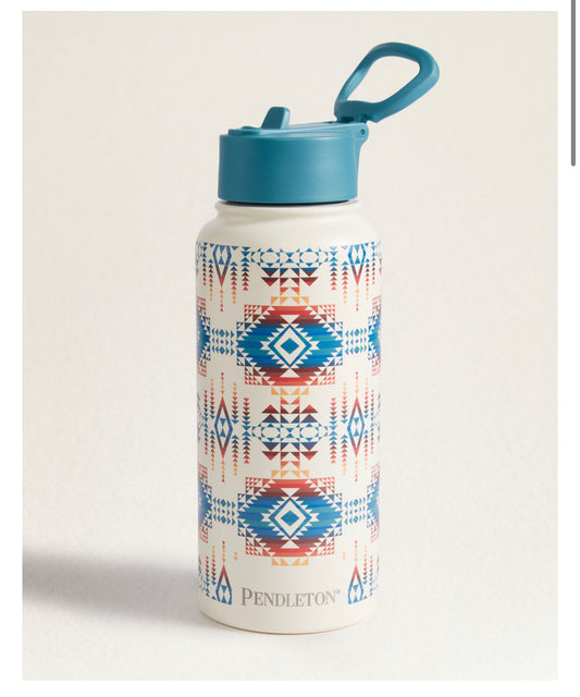 Pendleton Insulated Bottle 34oz. Pilot Rock Ivory
