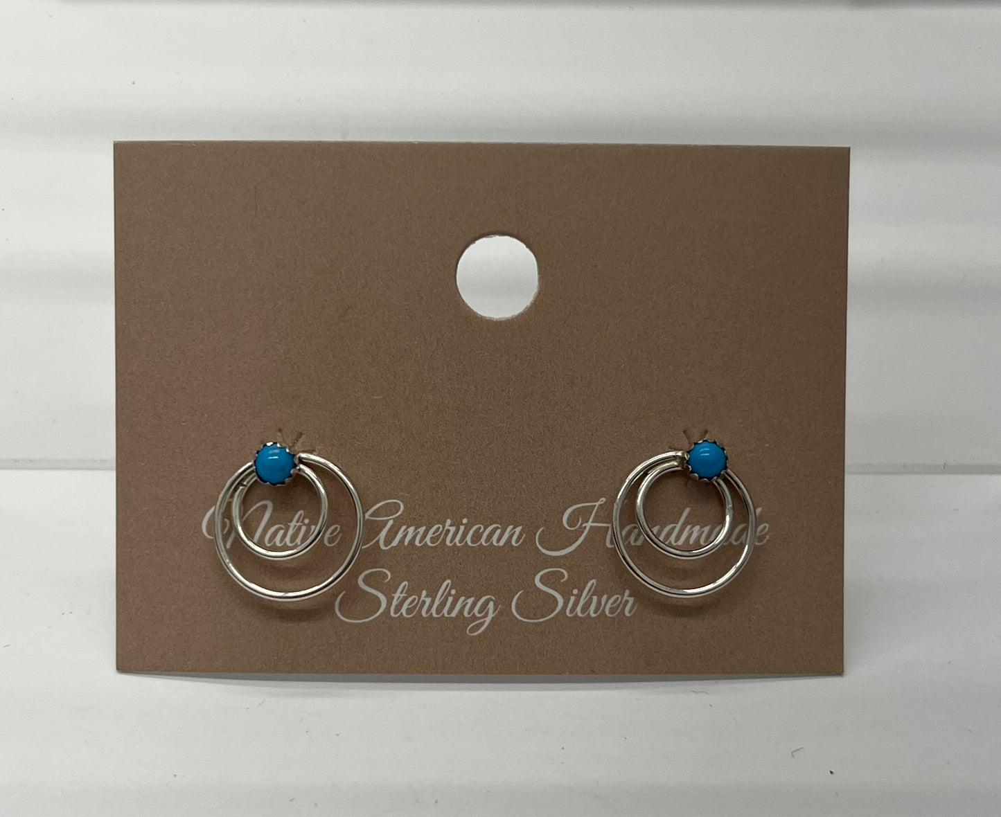 Small Turquoise and Sterling Silver Earrings