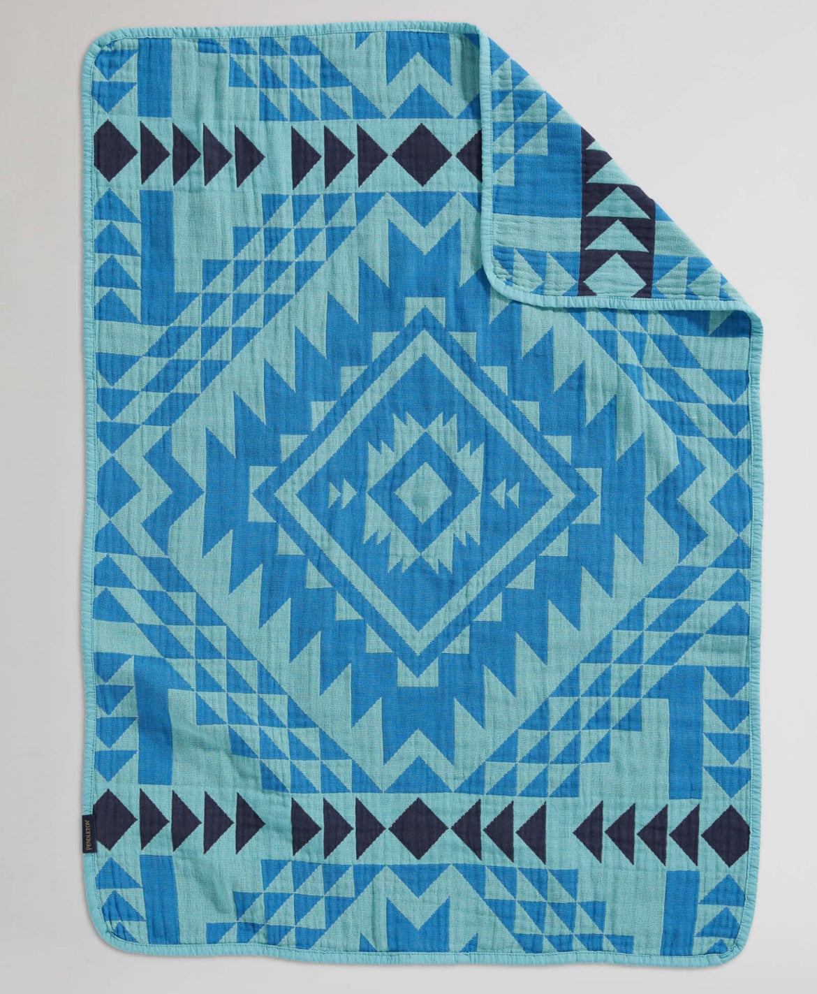 Pendleton Organic Cotton, Woven Baby Blanket; Smith Rock Ocean