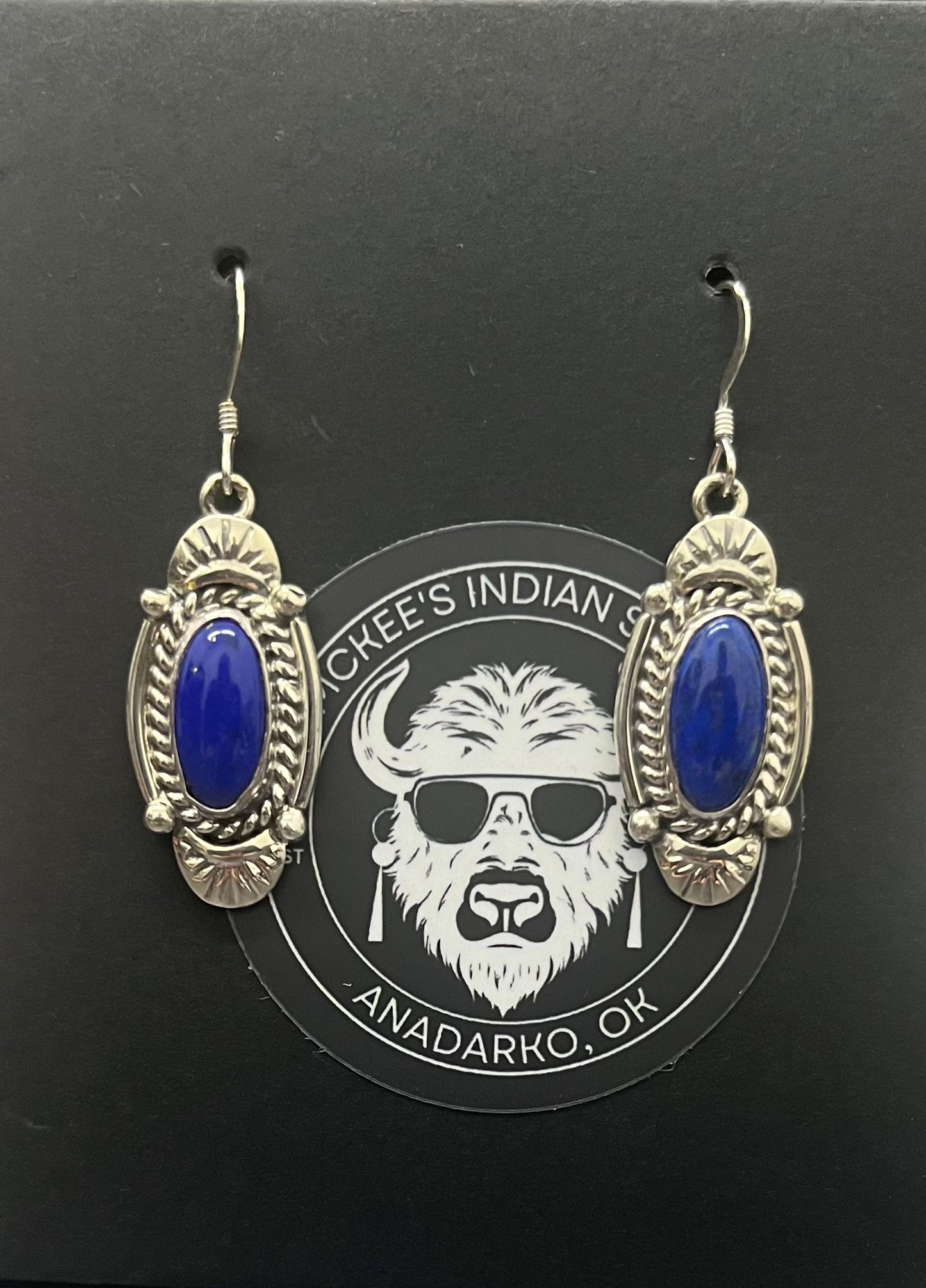 Lapis Lazuli and Sterling Earrings