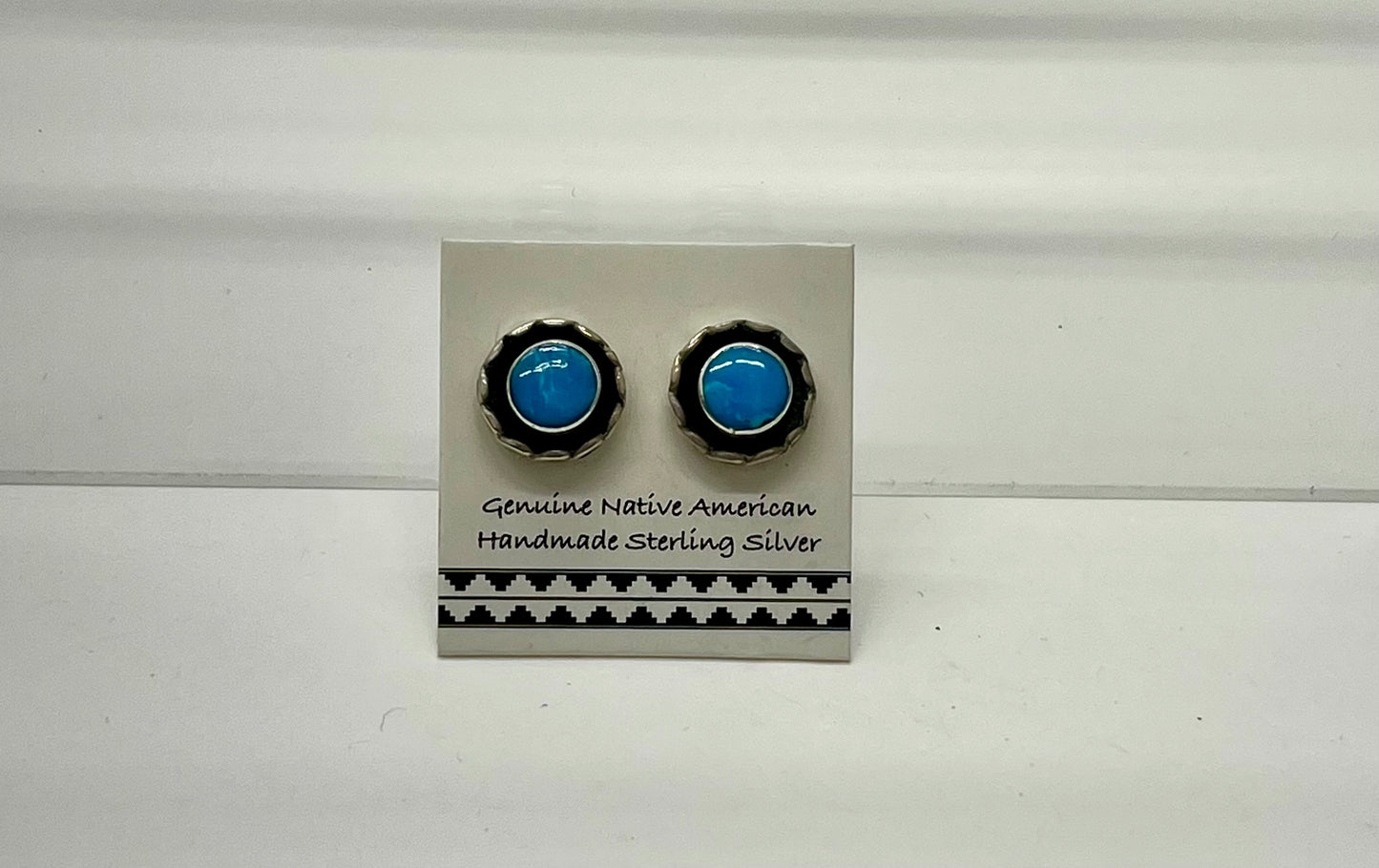 Small Turquoise and Sterling Silver Earrings