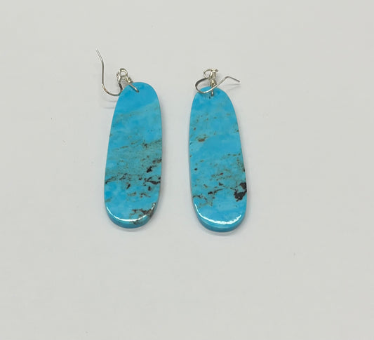 Turquoise Slab Earrings