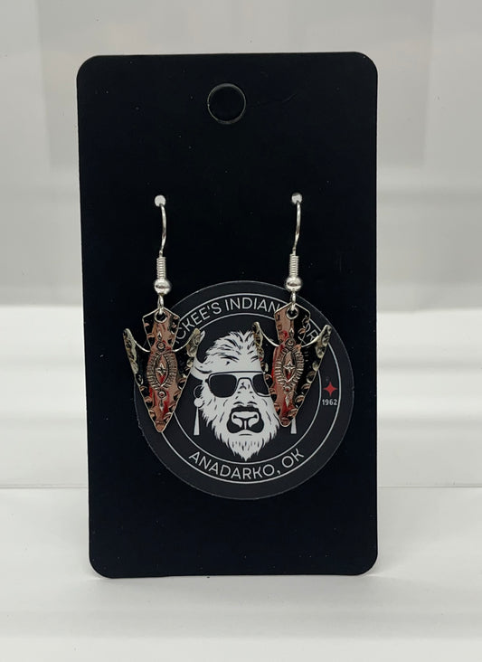 German Silver Arrowhead Earrings