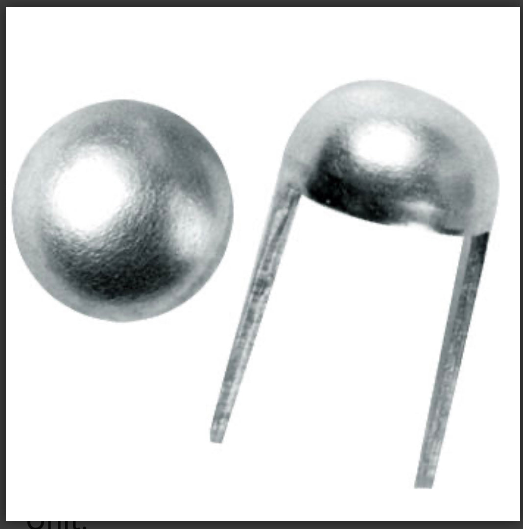 Metal Spots 1/4” Nickel (dozen)