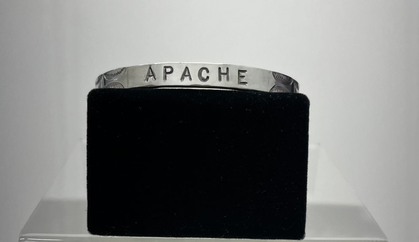 German Silver Tribal Name Bracelet