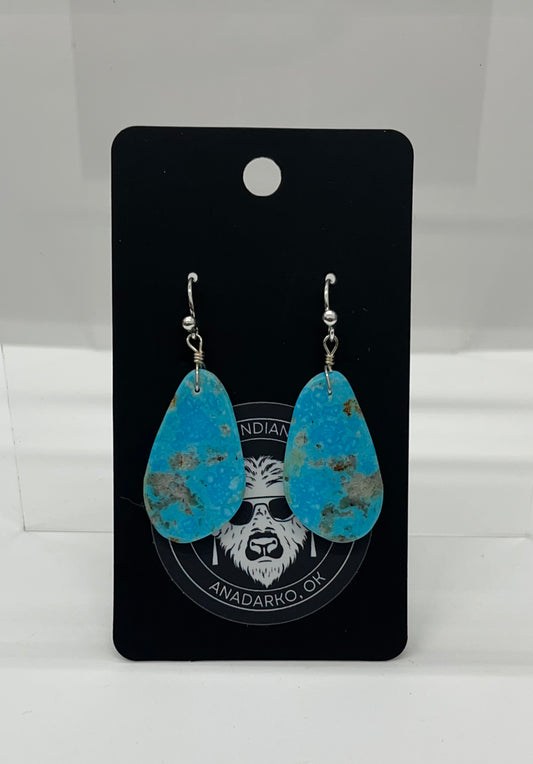 Turquoise Slab Earrings