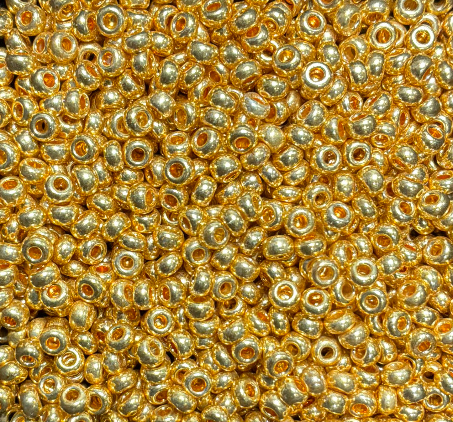 11 Seed Bead Metallic Gold
