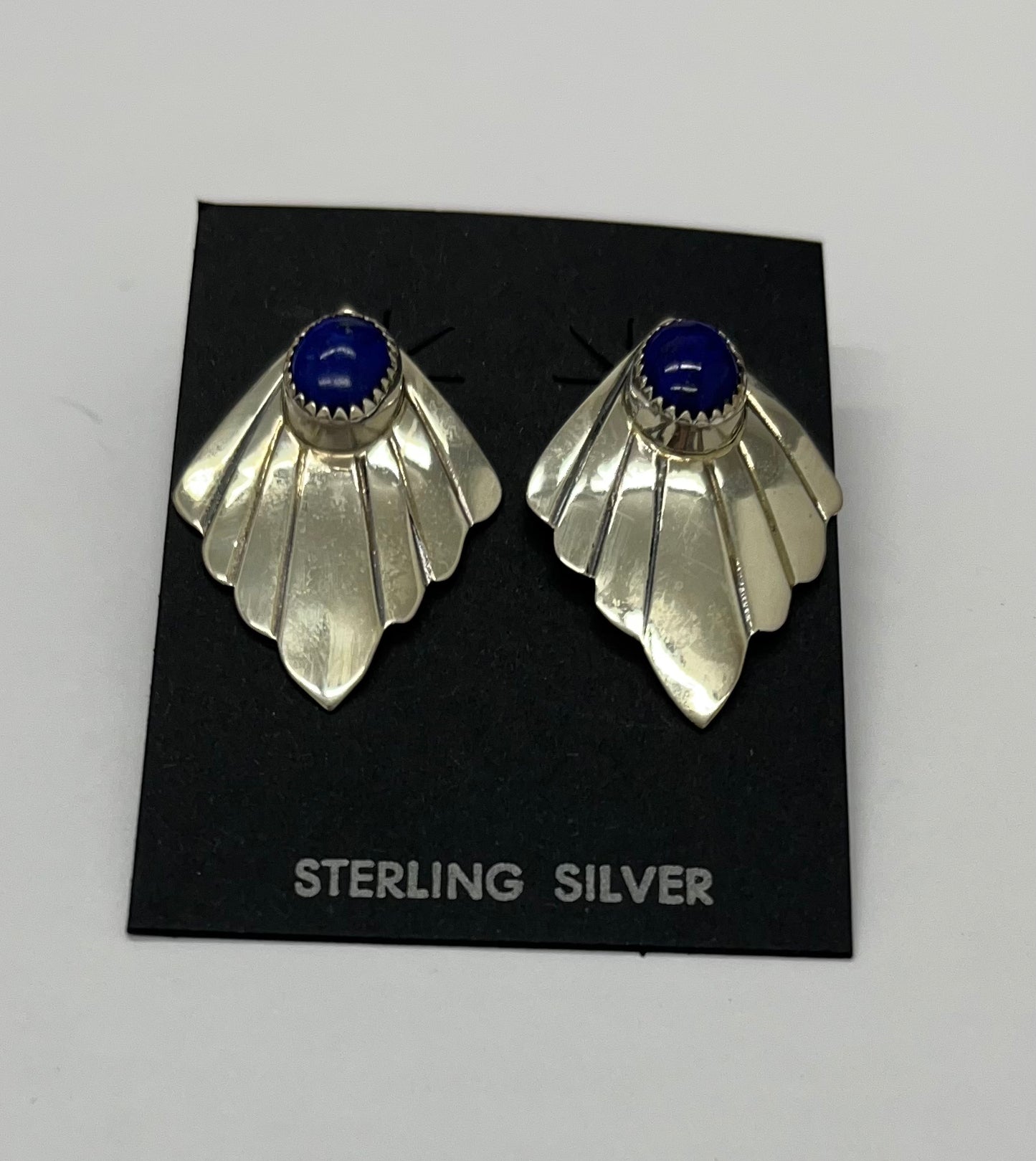 Lapis Lazuli and Sterling Earrings