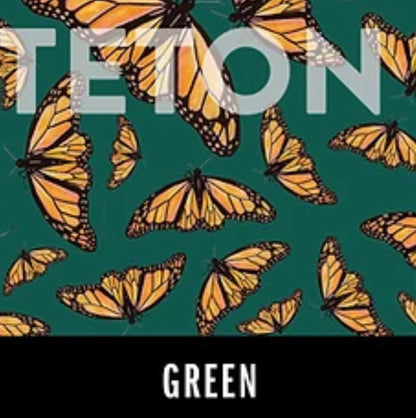 Teton Tradecloth Monarch Butterfly 🦋 Cotton Fabric; Green