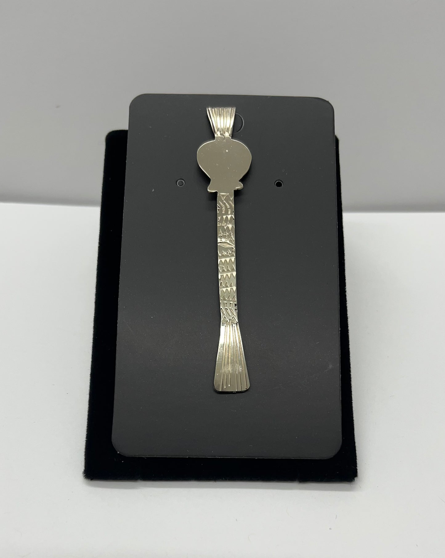 German Silver Gourd Shaped Hatpin