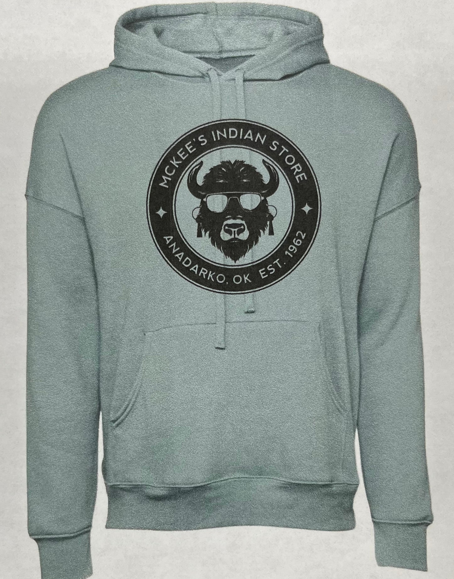 McKee’s logo hoodie sweatshirt Heather Blue Lagoon