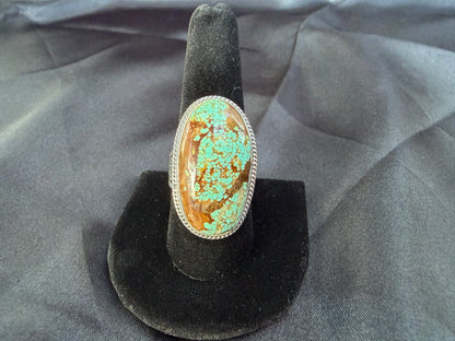 Turquoise/Sterling Silver Ring (Size 10 1/4)