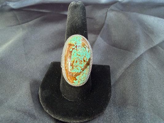 Turquoise/Sterling Silver Ring (Size 10 1/4)
