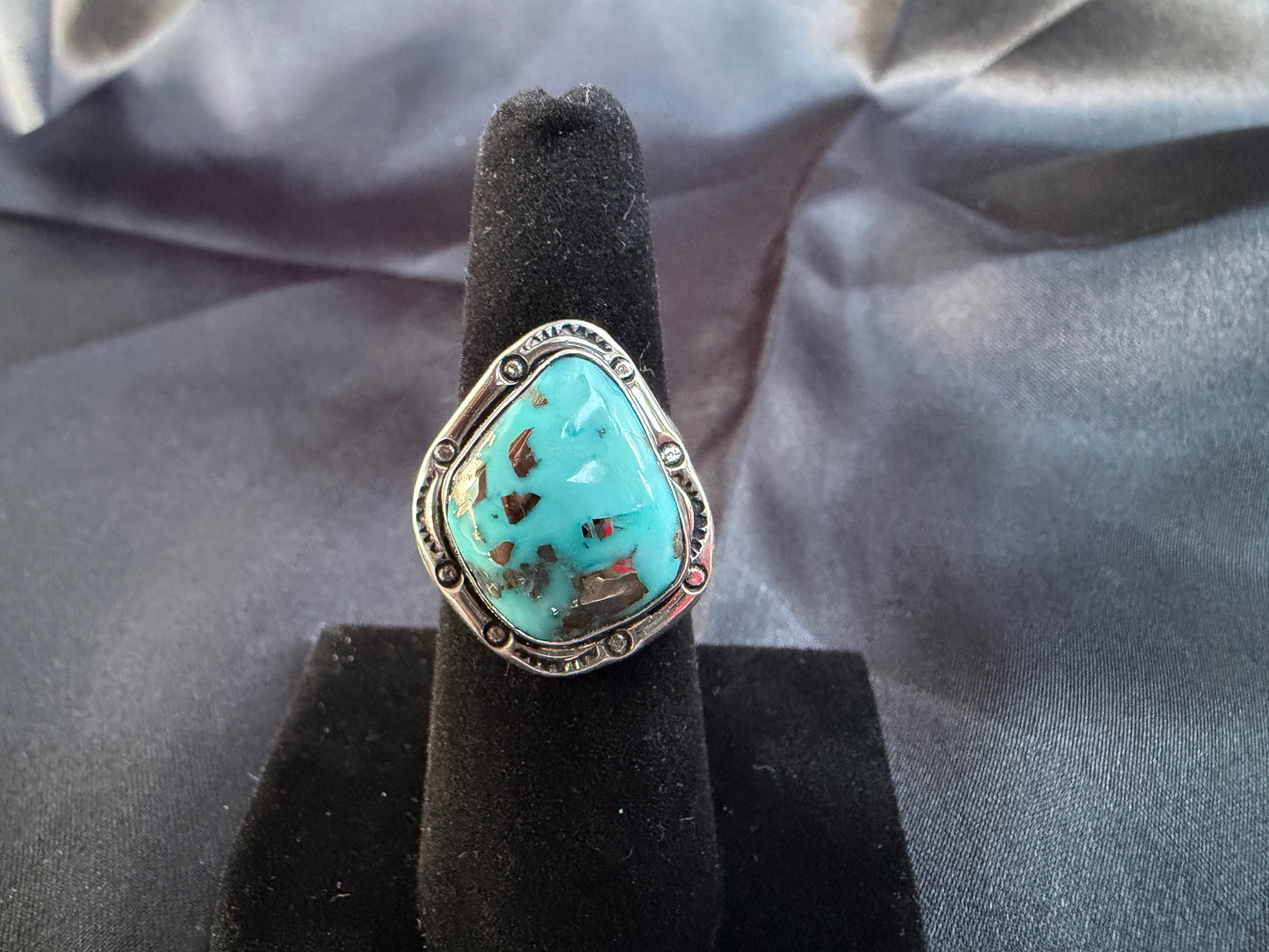 Kingman/Sterling Silver Ring (Size 7 1/4)