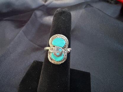 Turquoise/Sterling Silver Ring (Size 6 3/4)