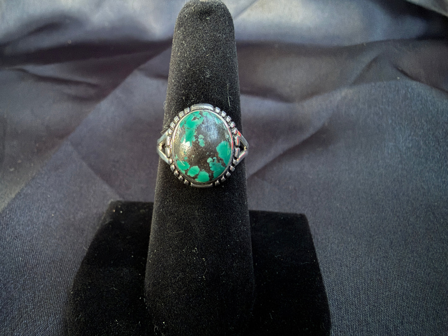 Malachite/Sterling Silver (Size 6 1/2)