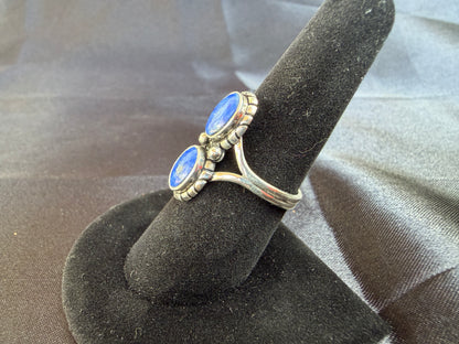 Lapis/Sterling Silver Ring (Size 8 1/2)