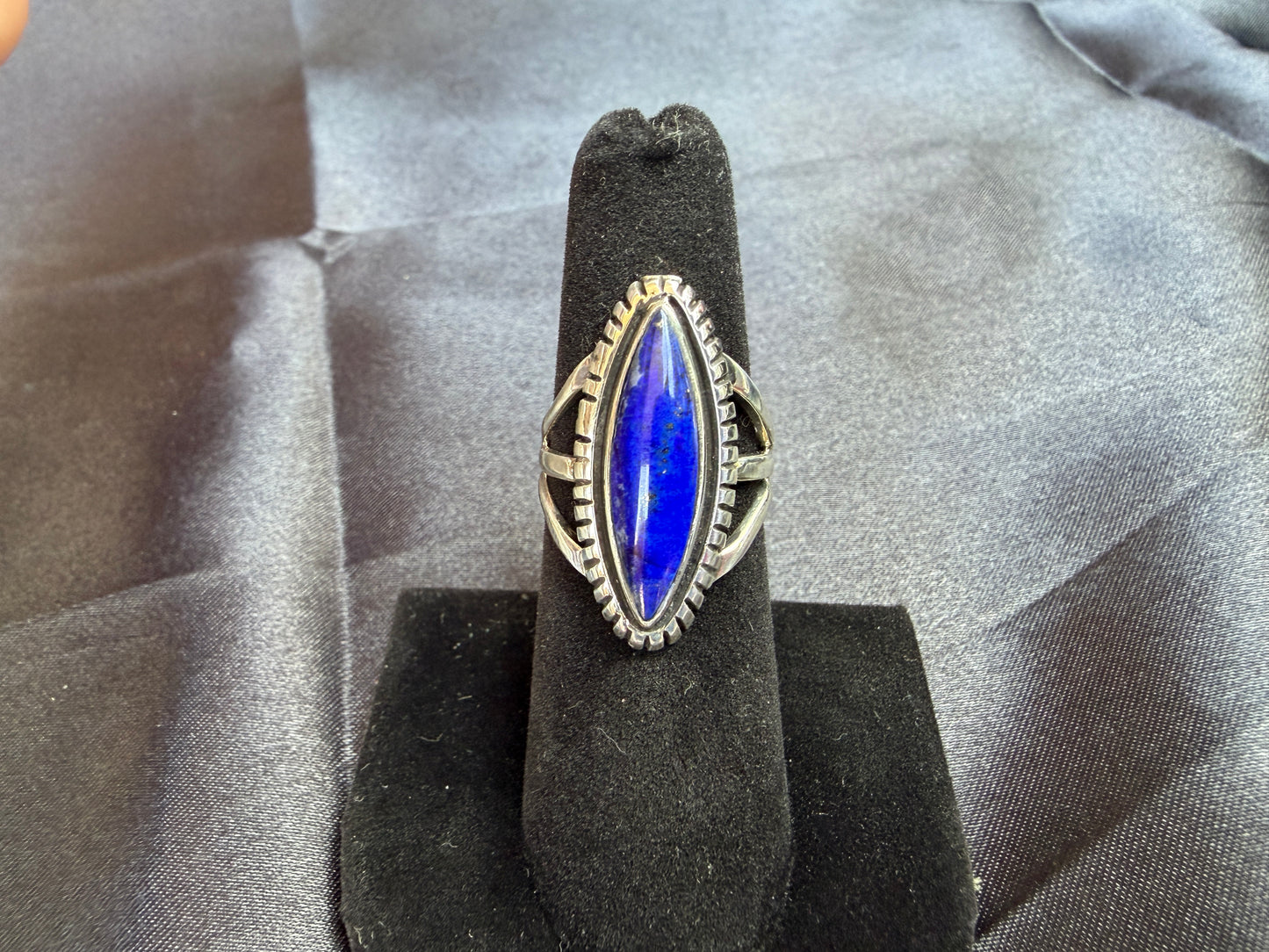 Lapis/Sterling Silver Ring (Size 6)