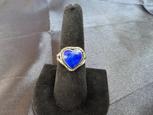 Lapis/Sterling Silver Ring (Size 8)