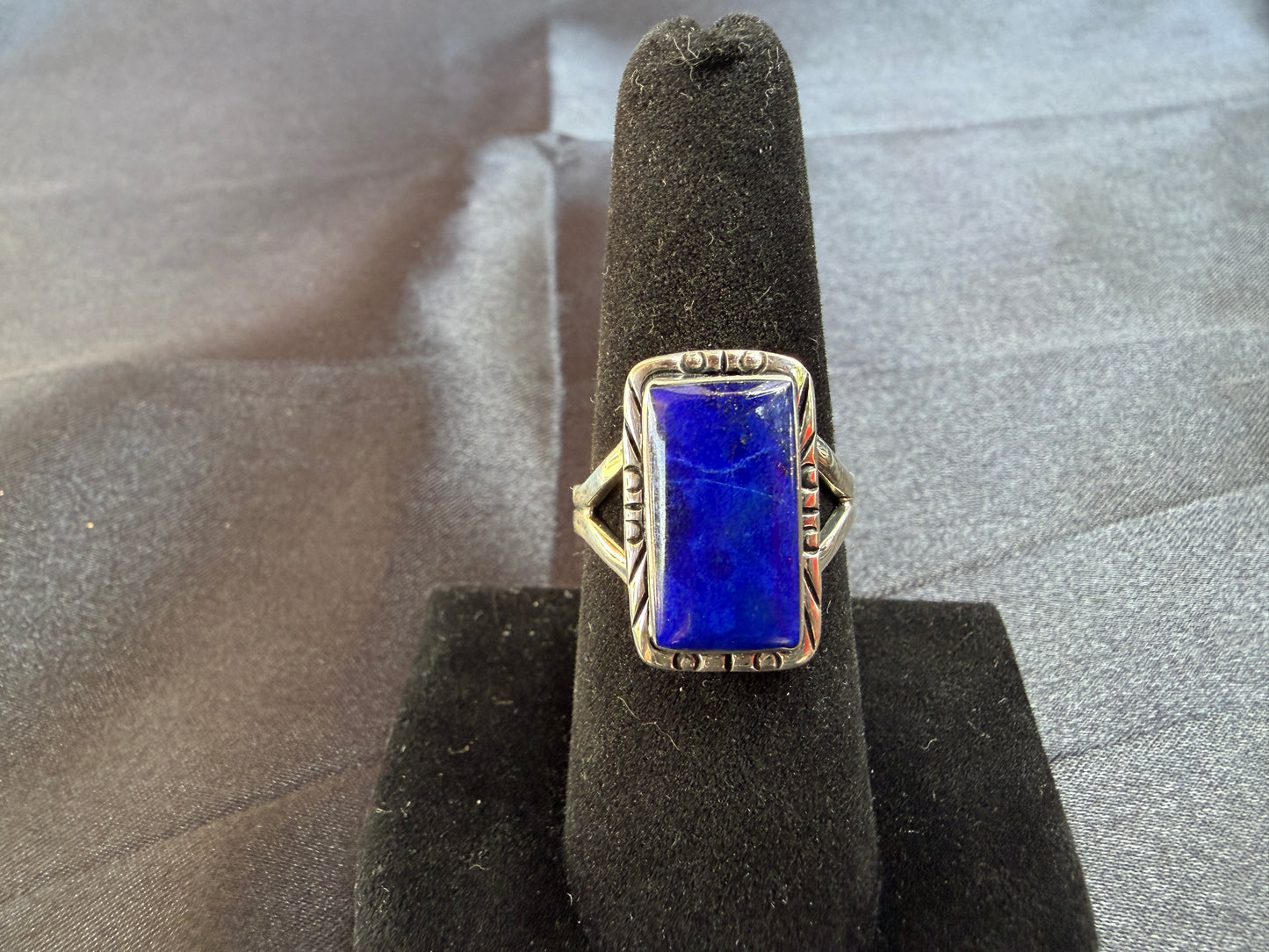 Lapis/Sterling Silver Ring (Size 7 1/2)