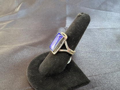 Lapis/Sterling Silver Ring (Size 7 1/2)