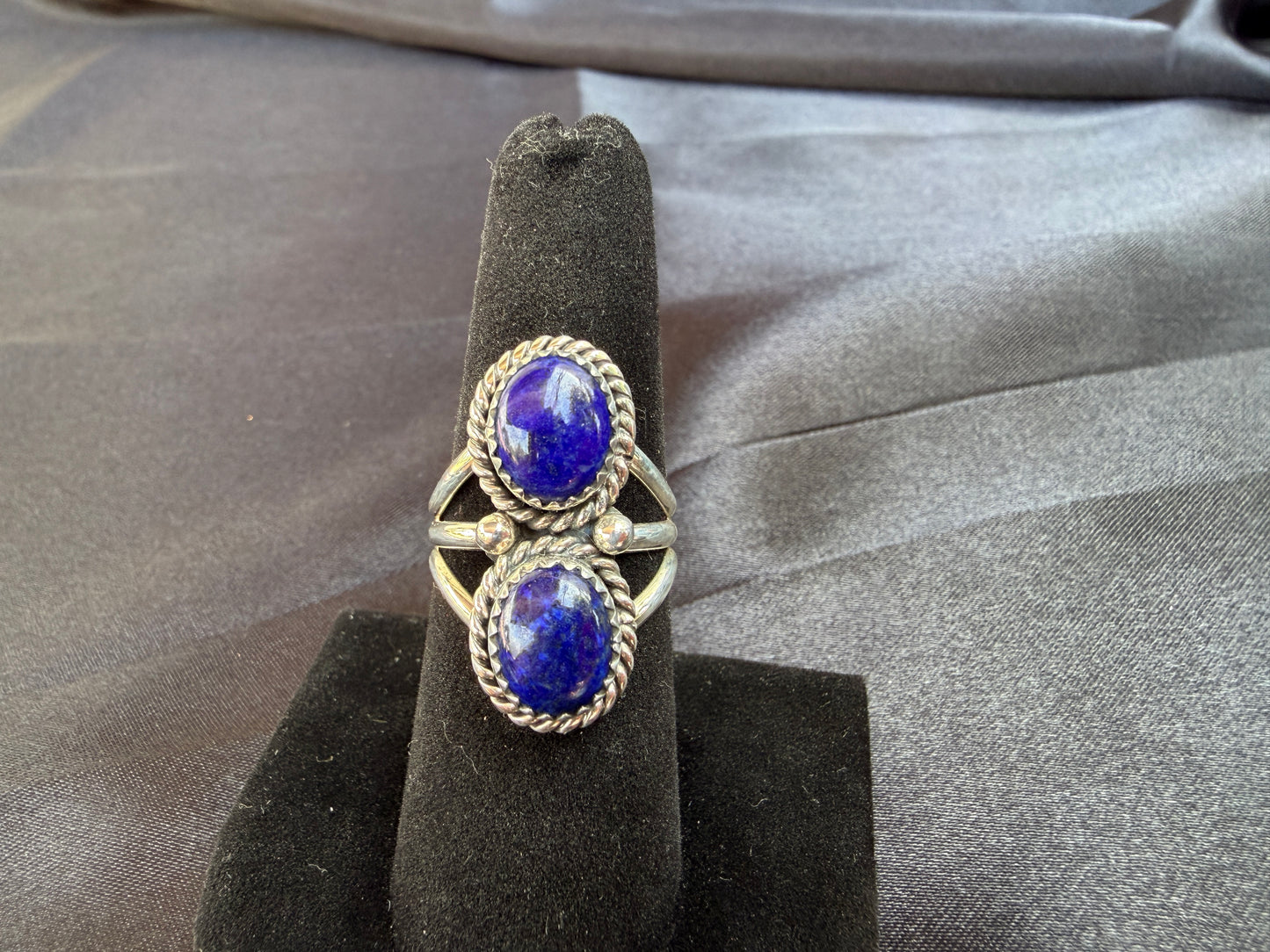 Lapis/Sterling Silver Ring (Size 7 1/2)