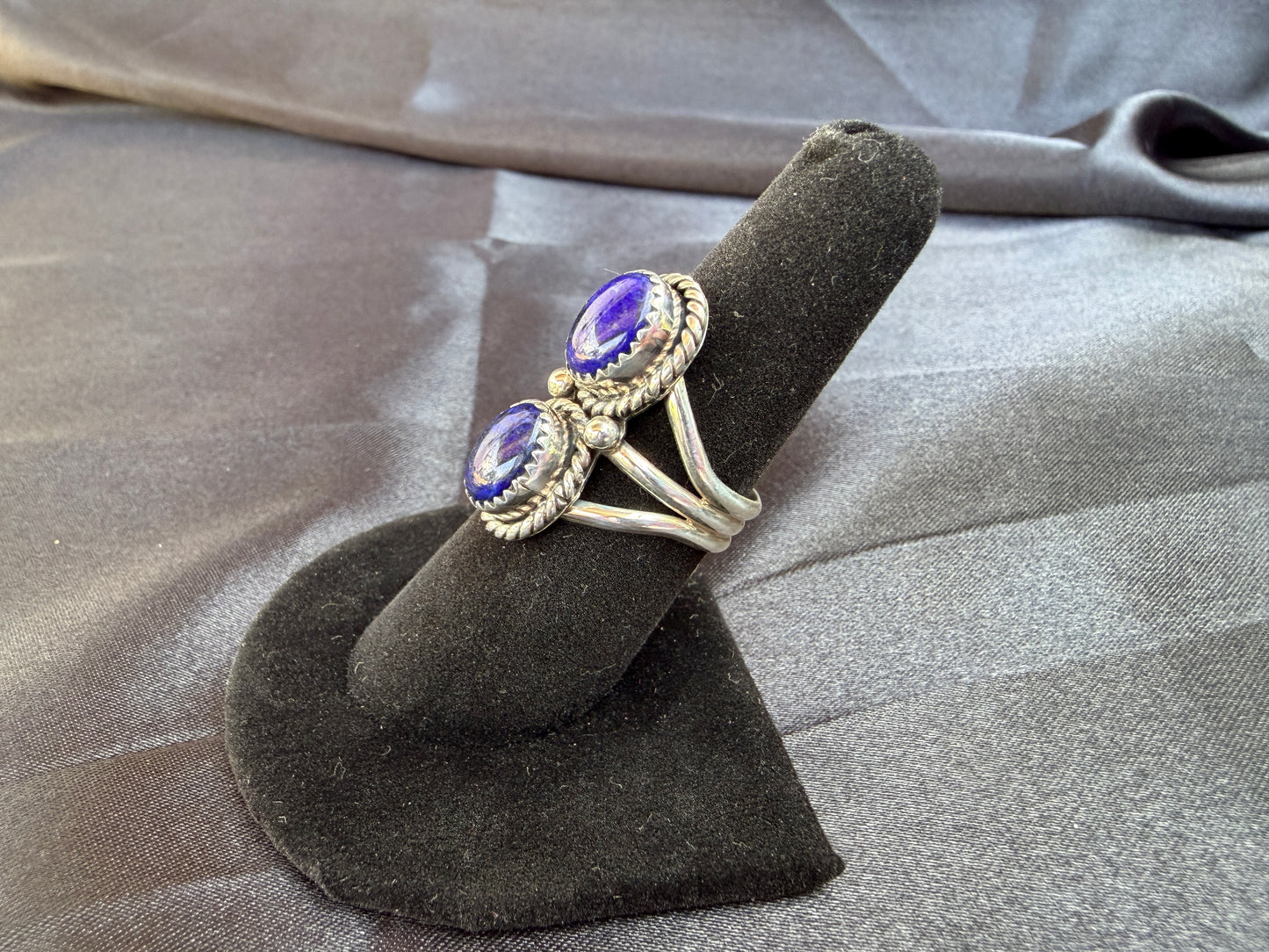 Lapis/Sterling Silver Ring (Size 7 1/2)