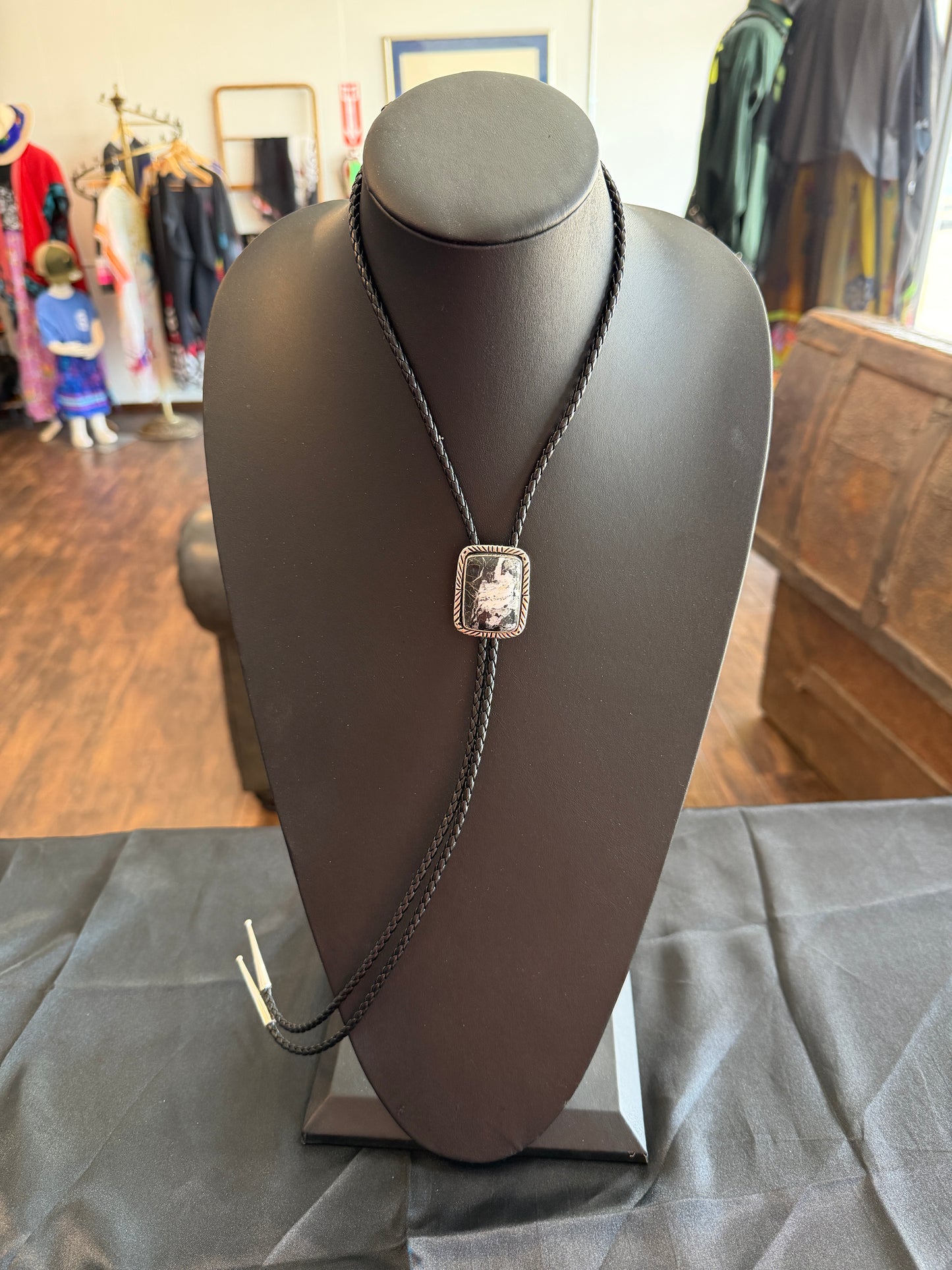 White Buffalo/Sterling Silver Bolo