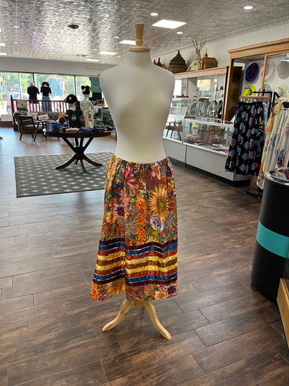 Adult Ribbon Skirt; Sunflowers