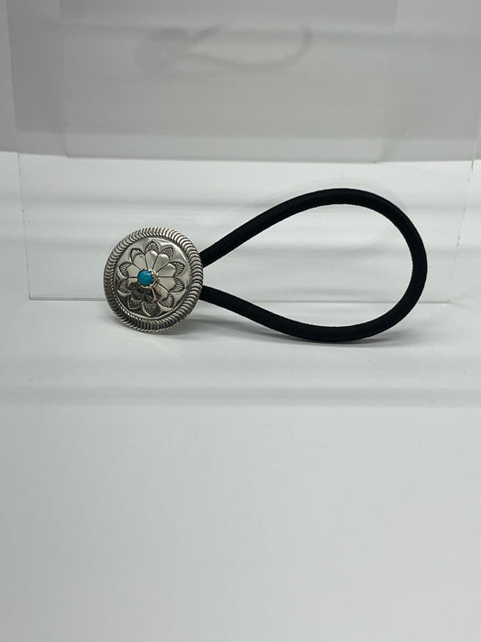 Sterling Silver and Turquoise Hair Tie