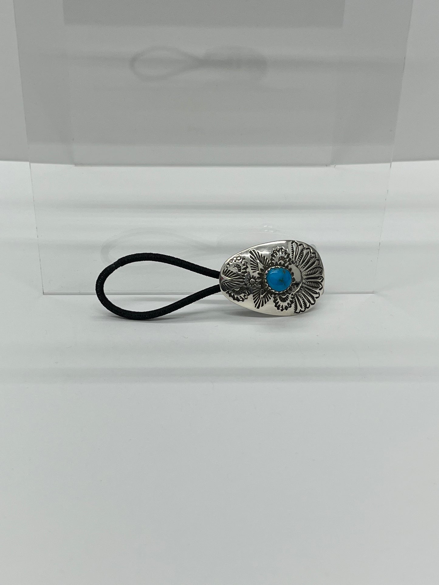 Sterling Silver and Turquoise Hair Tie