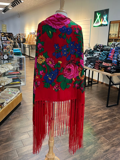 Kokum Shawl; Red
