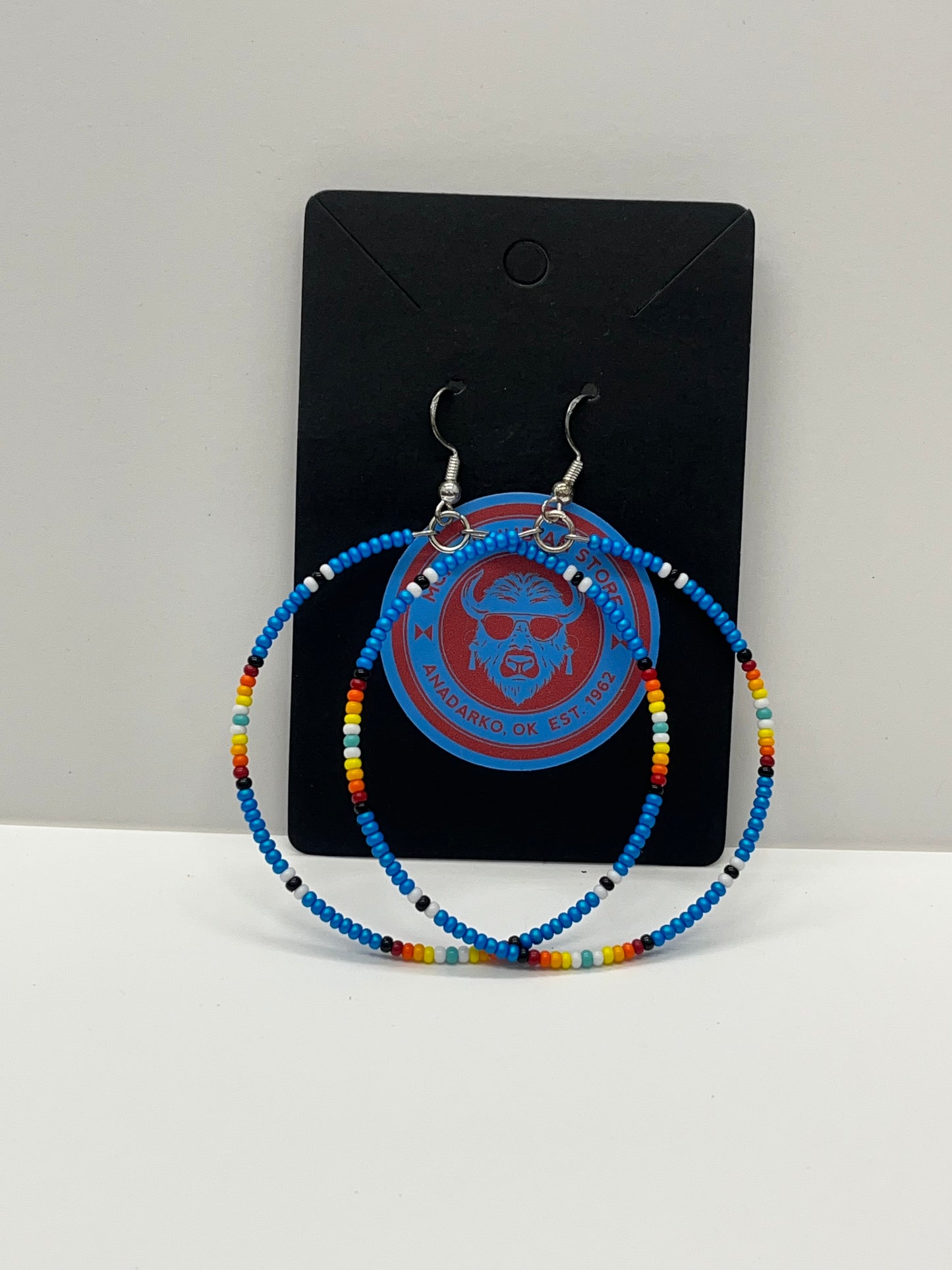 Single Hoop Beaded Earrings