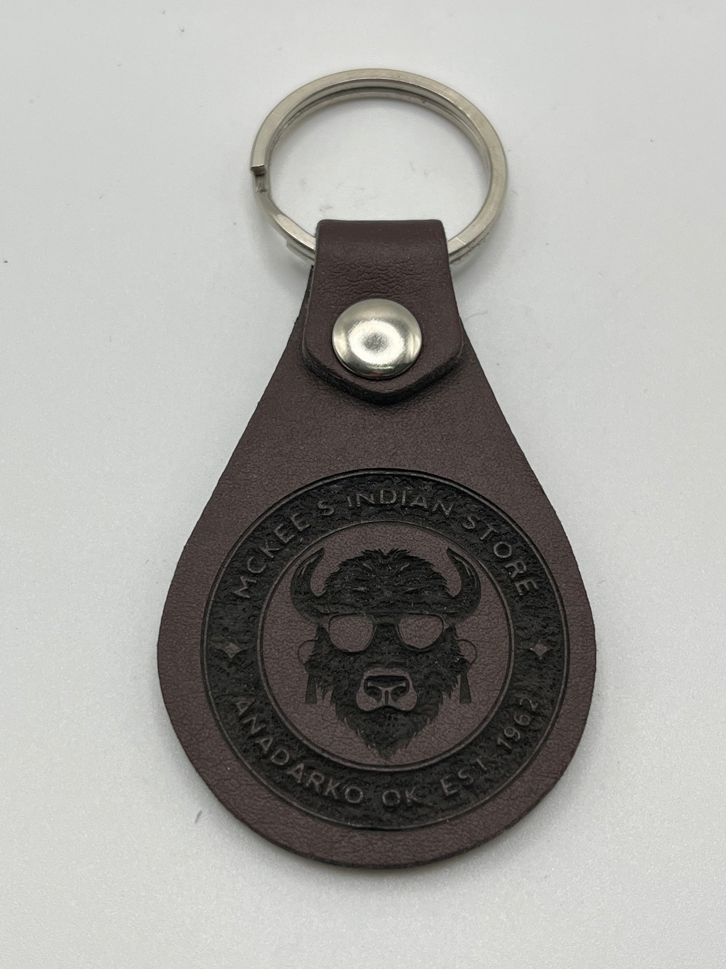 Mckee’s Logo Keychain Dark Brown