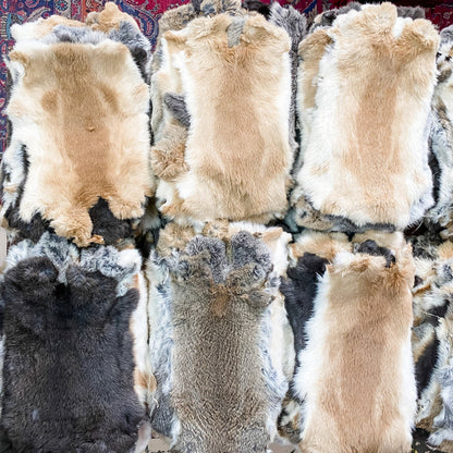 Large Natural Rabbit Pelts
