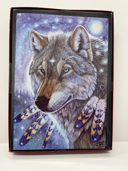 Wolf Holiday boxed greeting cards