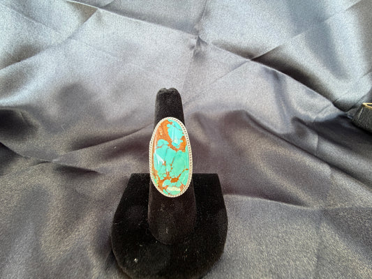 Turquoise Ring / Sterling Silver (Size 7 1/2)