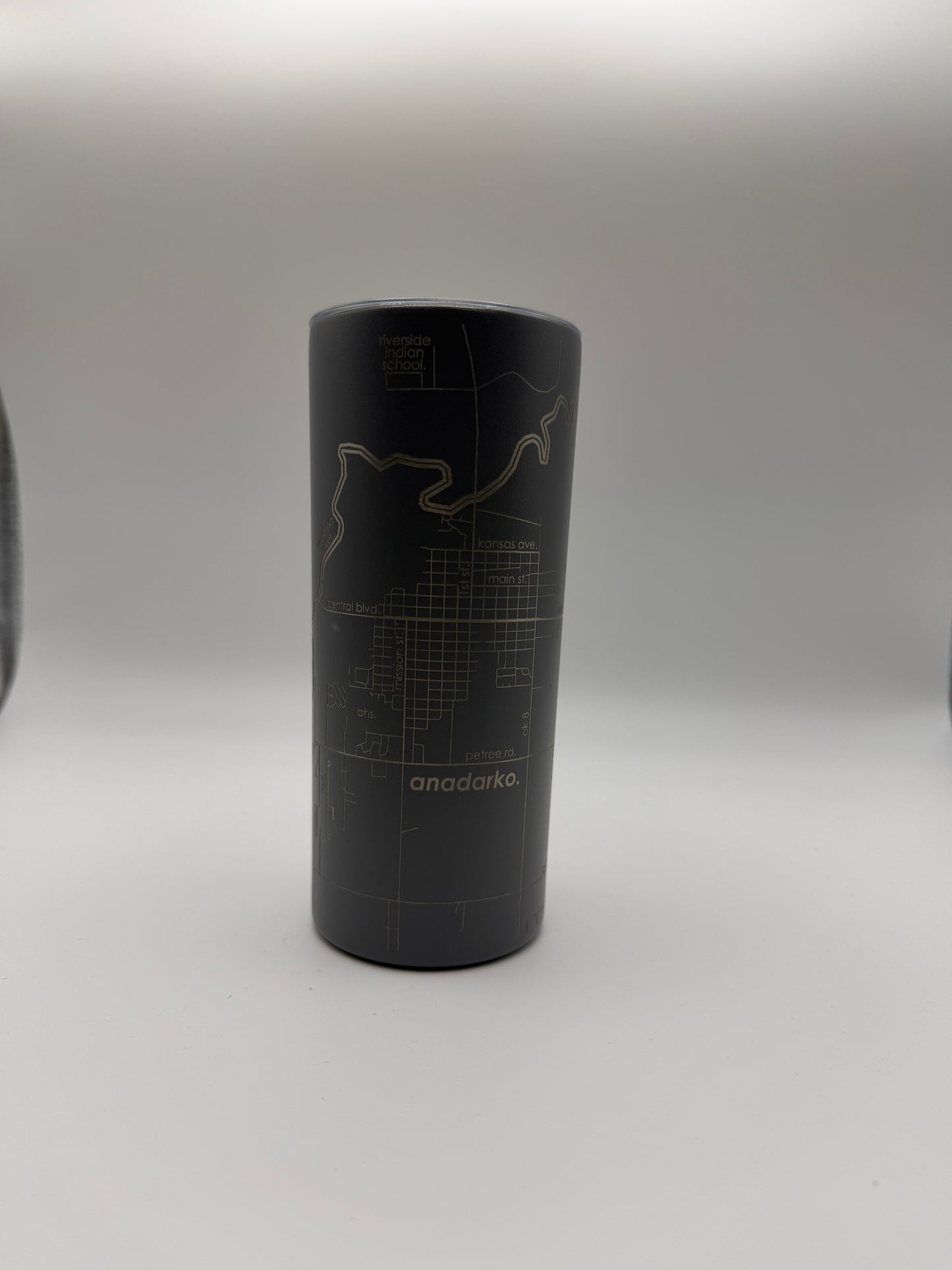 Anadarko / Binger / Gracemont Town Map - Travel Tumbler -16 oz