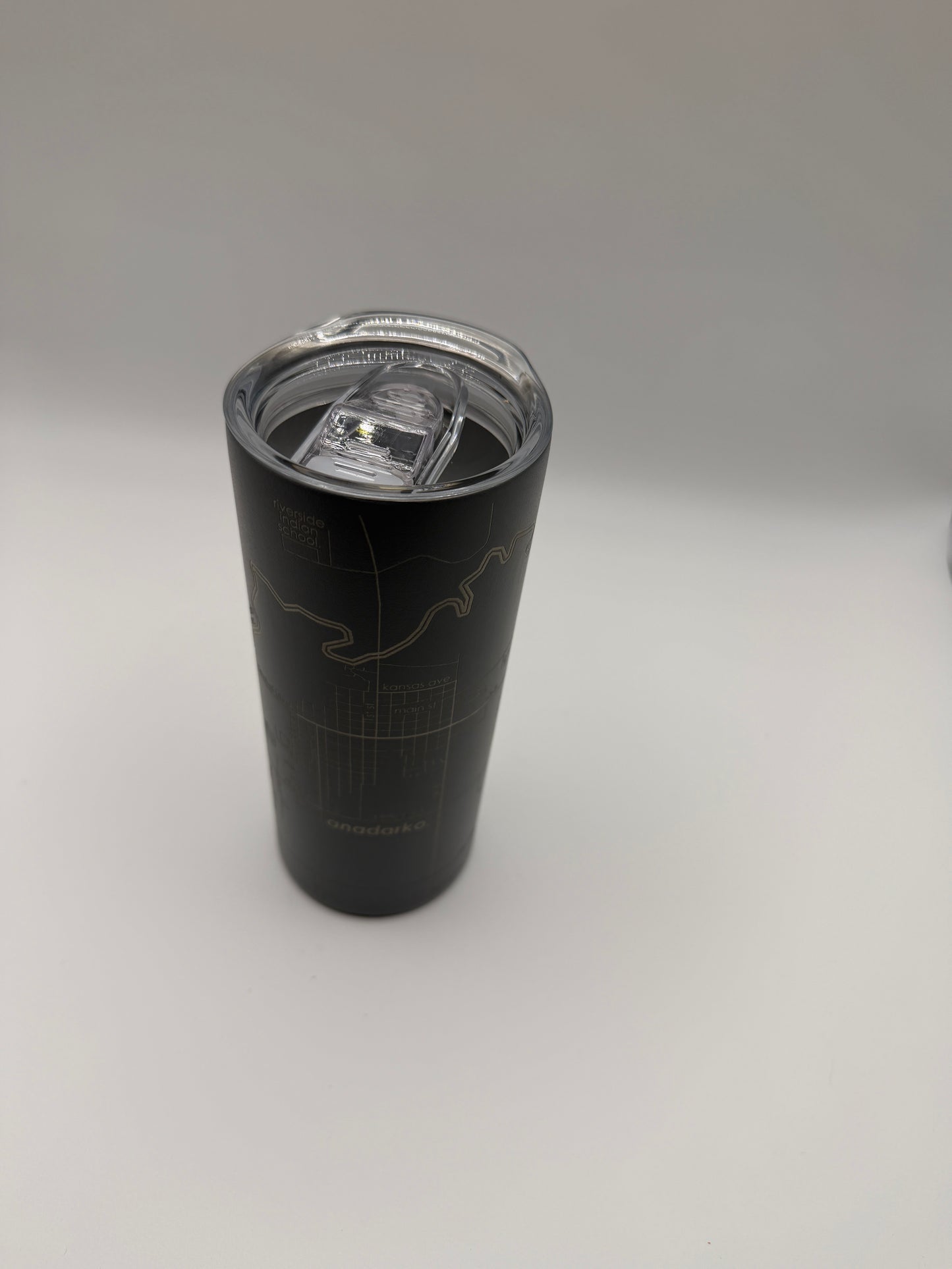 Anadarko / Binger / Gracemont Town Map - Travel Tumbler -16 oz