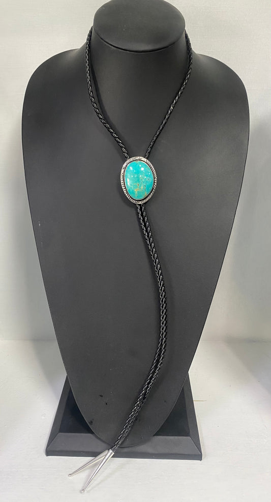 Sterling Silver & Turquoise Bolo Tie
