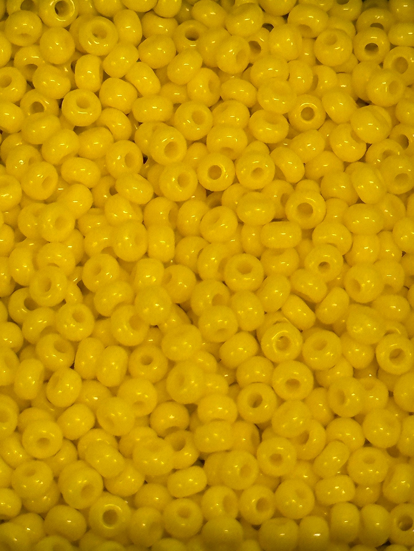 11 Seed Bead Opaque Yellow