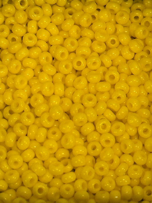 11 Seed Bead Opaque Yellow