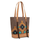 MW Embroidered Tote Coffee